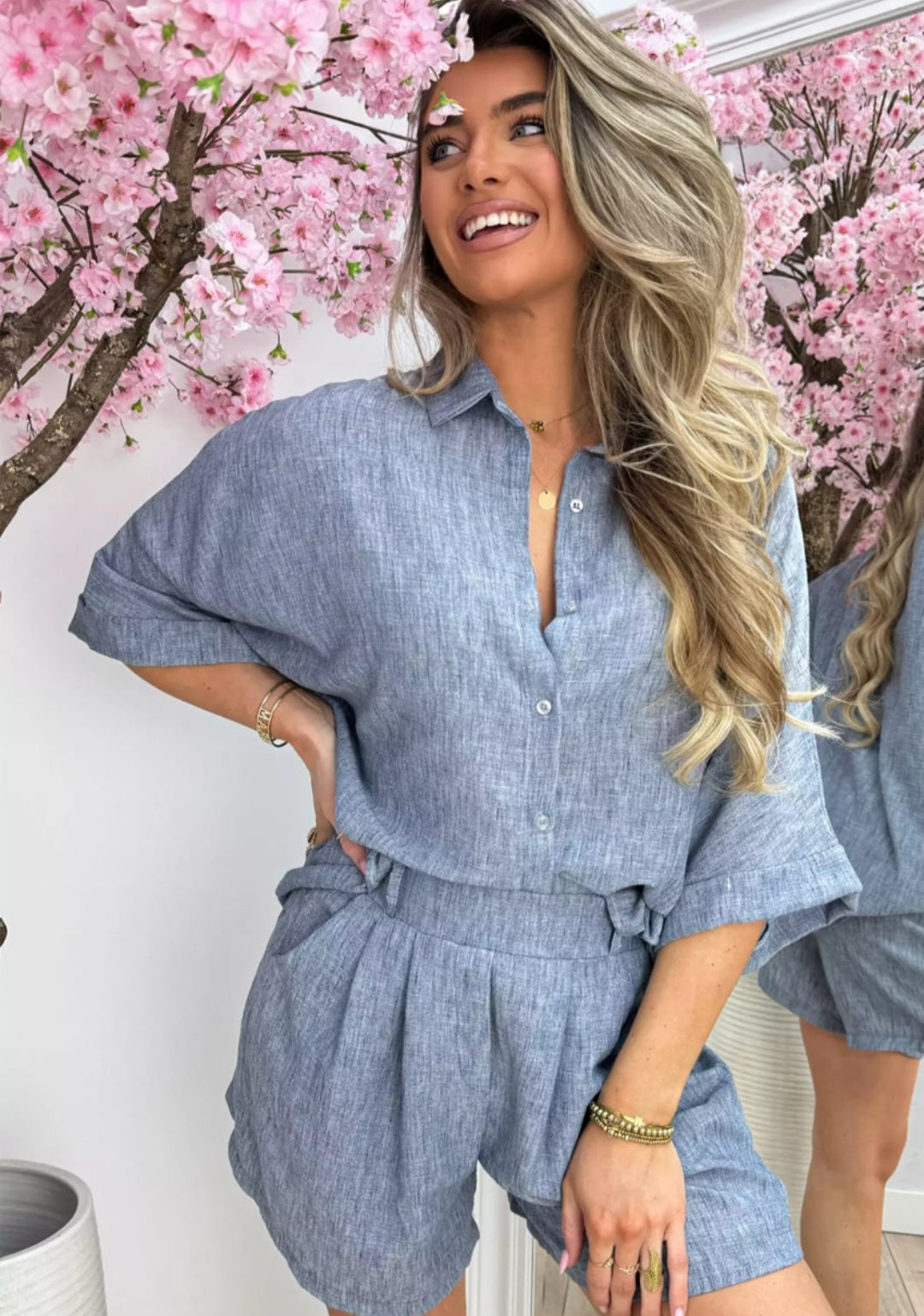 Smart co-ord shorts set