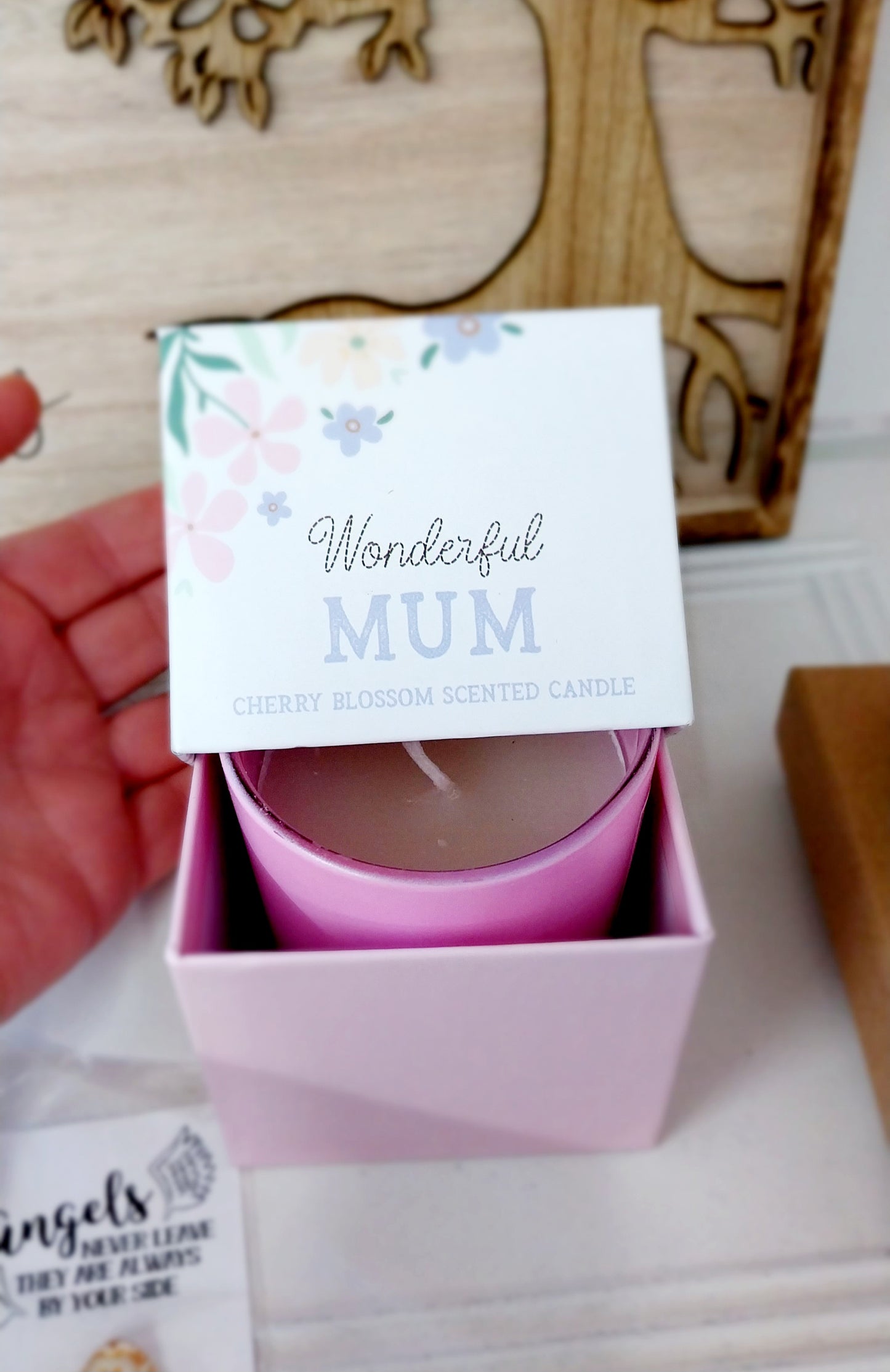 Wonderful Mum cherry blossom candle