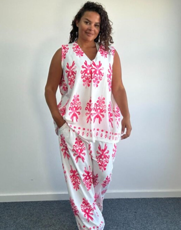 V neck co-ord set