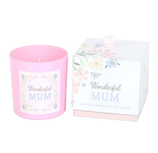 Wonderful Mum cherry blossom candle