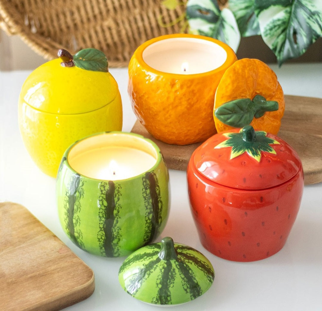 Fruit scented candles