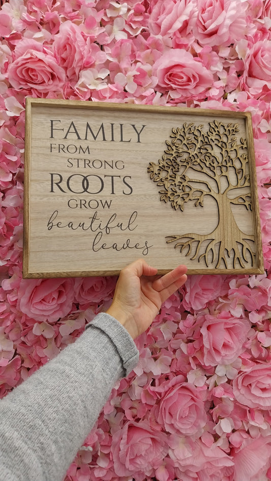 Family wooden frame