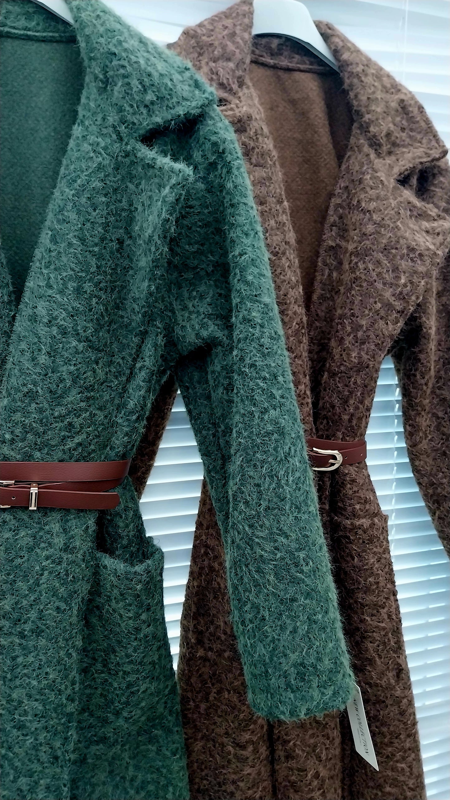 BOUCLE BELTED  COAT