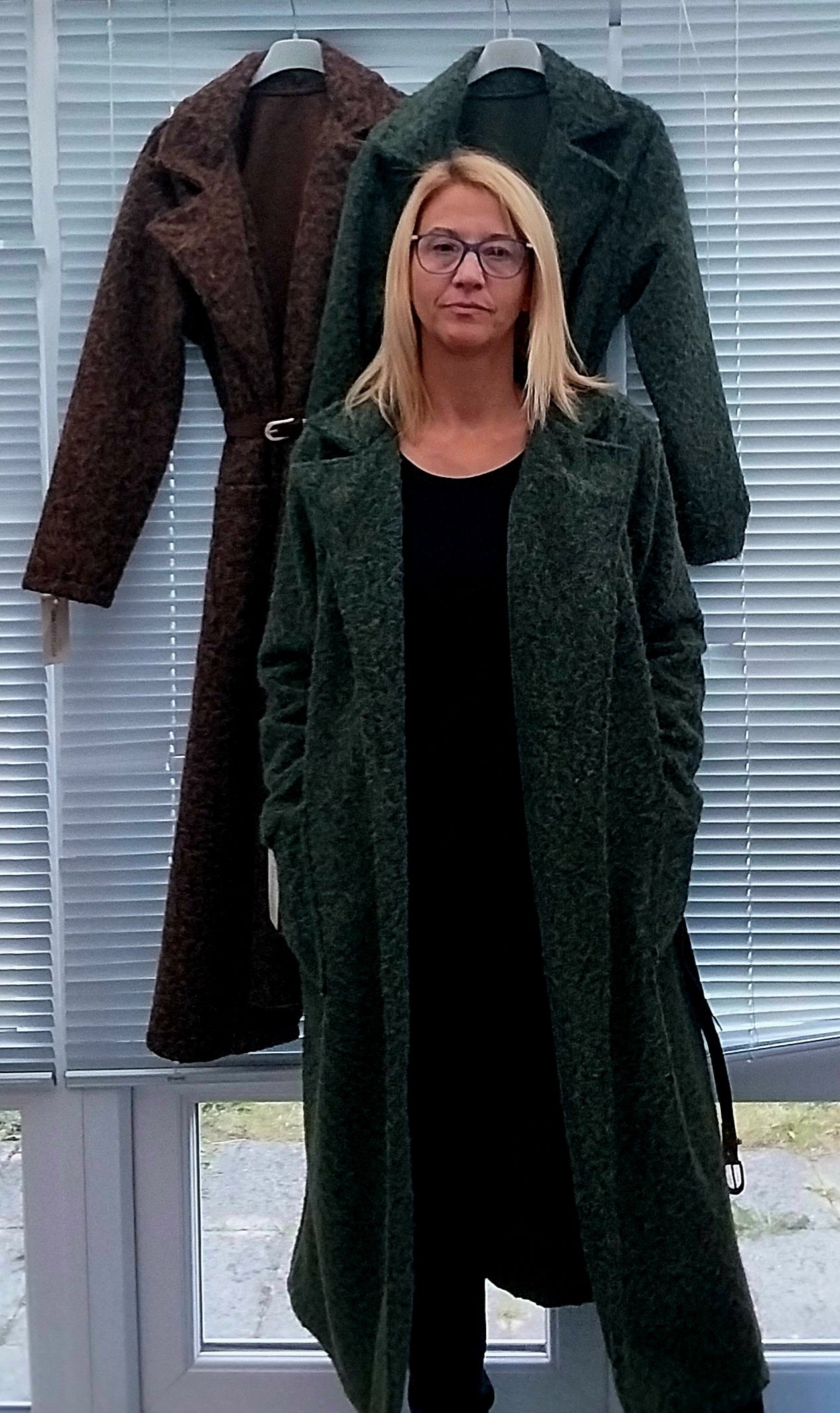 BOUCLE BELTED  COAT