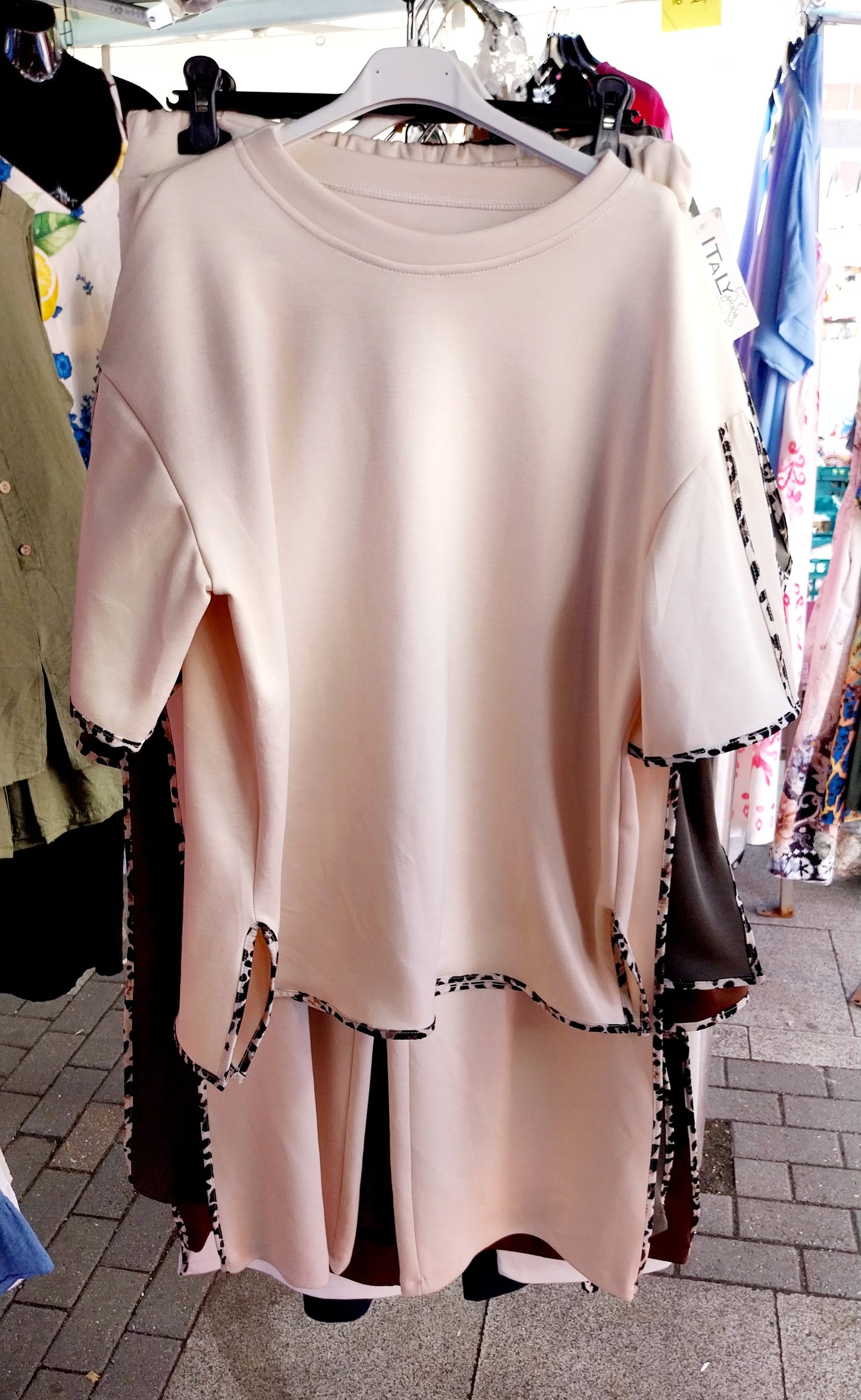 Leopard trim coord set