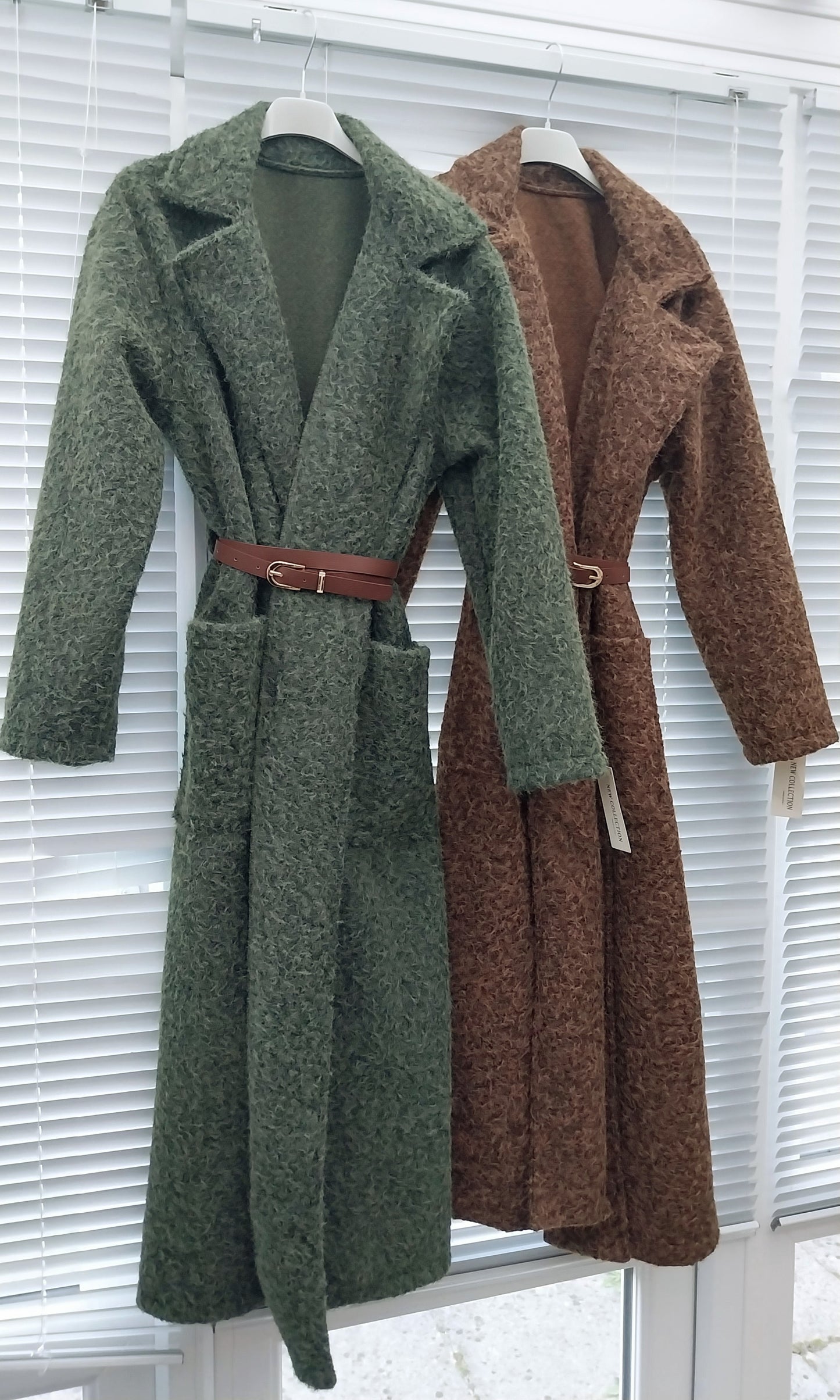 BOUCLE BELTED  COAT