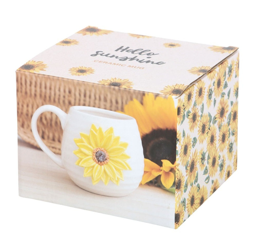 3d Sunflower mug