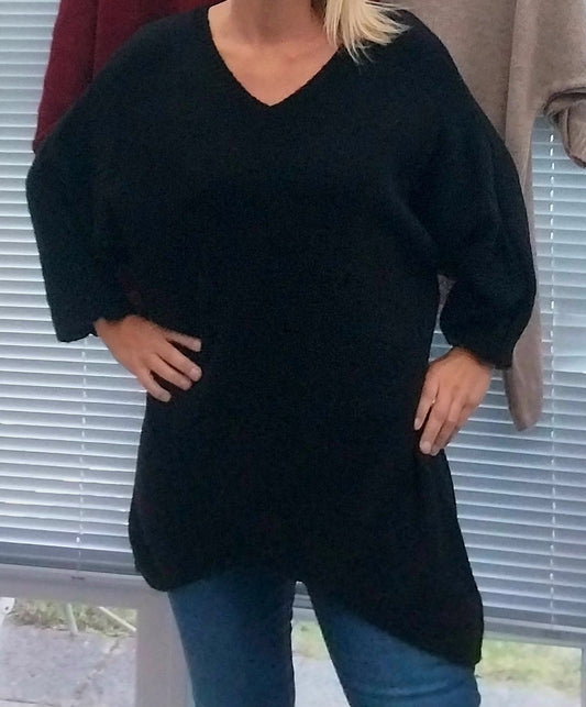 V neck slouch jumper