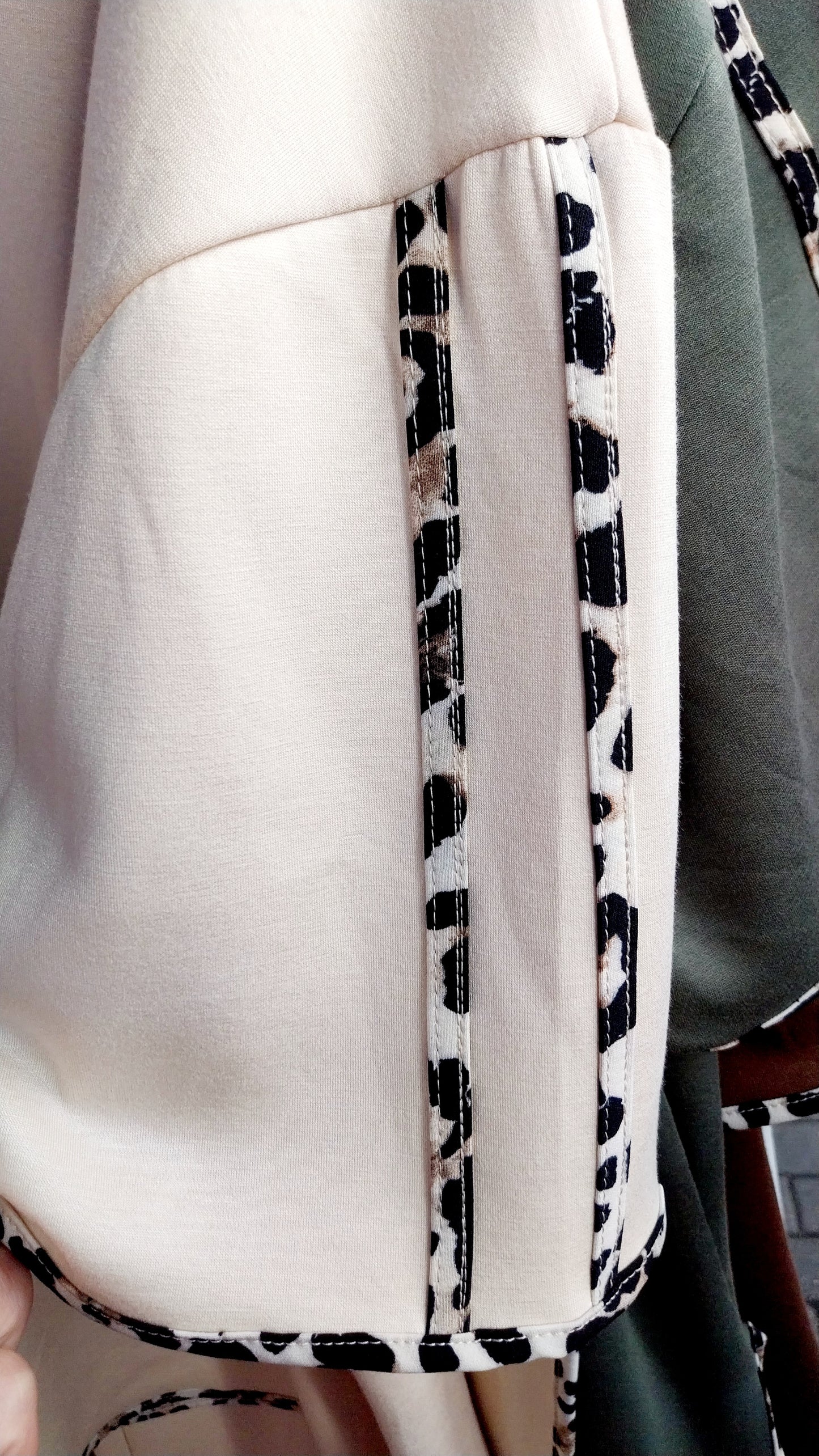 Leopard trim coord set