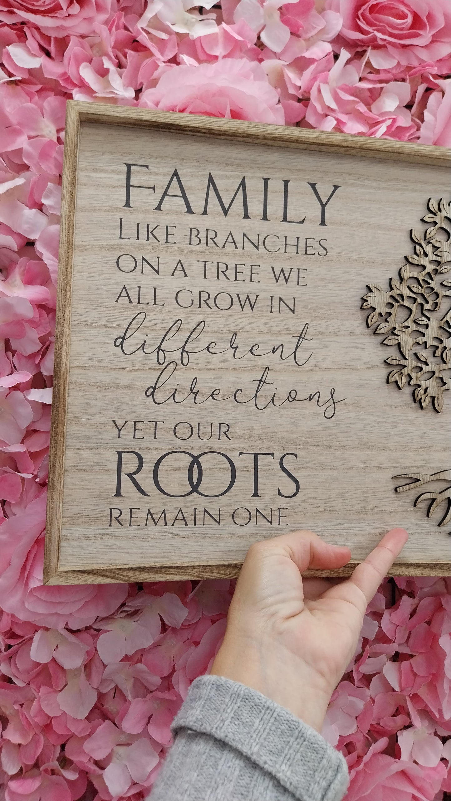 Family wooden frame