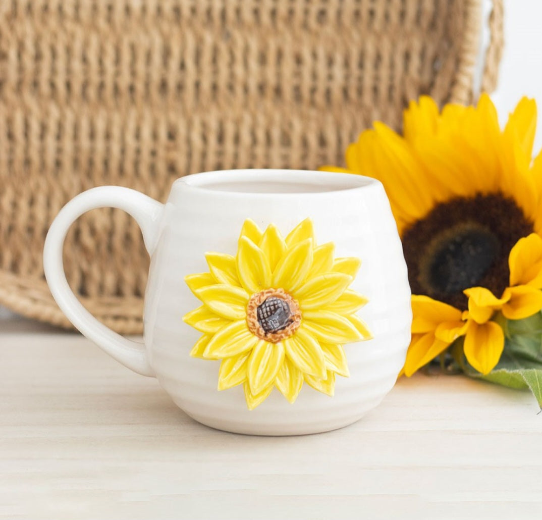 3d Sunflower mug